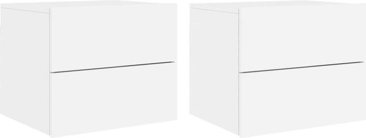 Produktbild VidaXL Wand-Nachttische mit LED-Leuchten (50 x 39 x 41 cm)