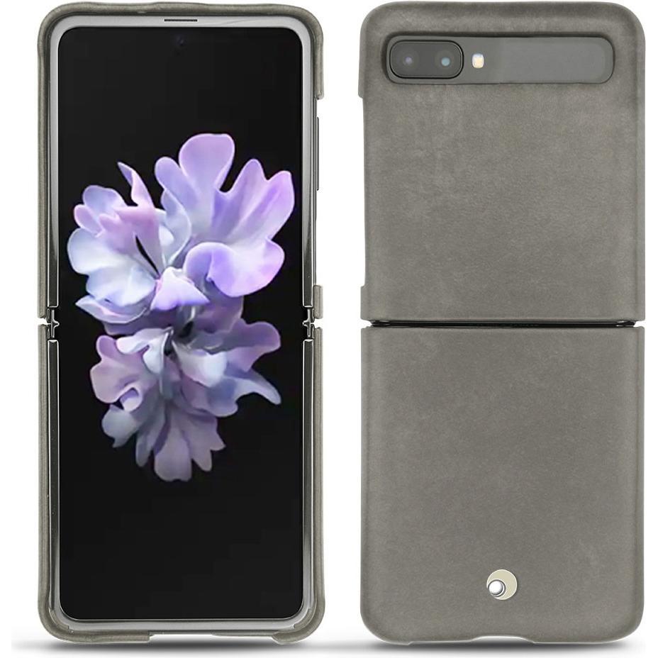 Noreve Lederschutzhülle (Samsung Galaxy Z Flip), Smartphone Hülle, Grau