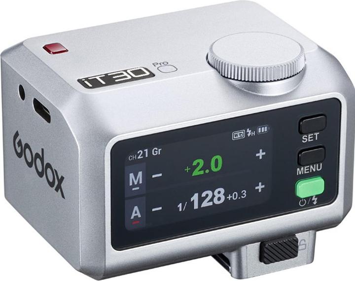 Image du produit Godox iT30Pro C silver - TTL Mini Flash for Canon white (Flash à monter, Canon)