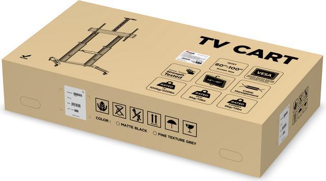 Produktbild InLine Teleskopischer TV-Wagen (100", 100 kg)