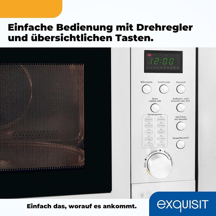 Produktbild Exquisit EMW2539HI Arbeitsplatte Edelstahl (25 l)