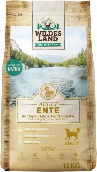 Actual product image Wildes Land Dry food duck with potatoes & wild herbs, 12 kg (Adult, 1 pcs., 12000 g)
