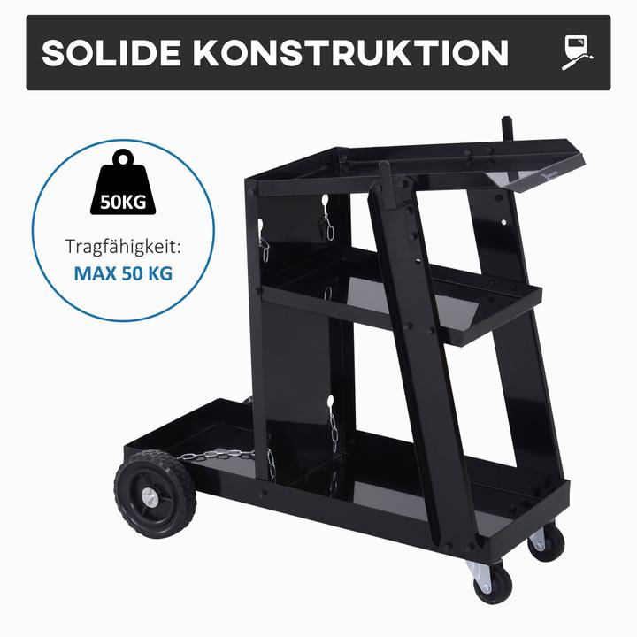 Actual product image Durhand Welding trolley with safety chain (50 kg)