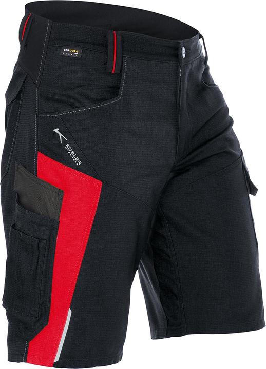 Kübler Shorts BODYFORCE schwarz/mittelrot Form 2425 Grösse 62 (62)