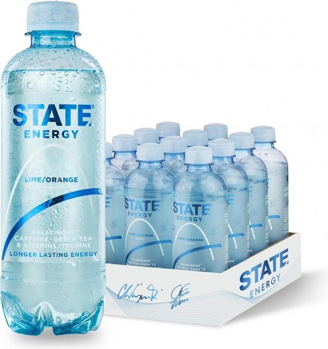 Actual product image State Drinks Sports Drink Lime & Orange 12 x 0.4 l (Orange, Lime, 12 x)