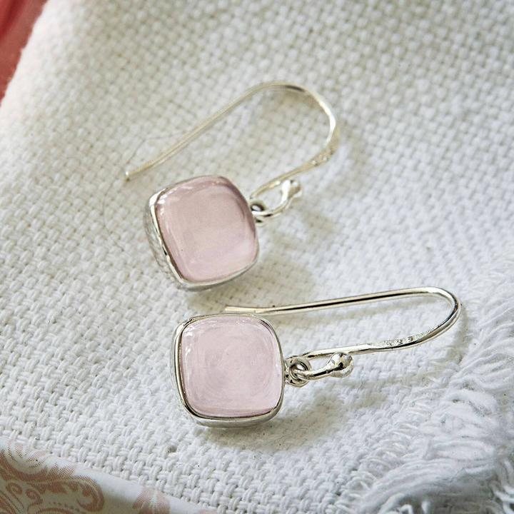 Immagine prodotto Loberon Orecchini Jasmine argento (Argento 925, Decorazione: quarzo rosa)
