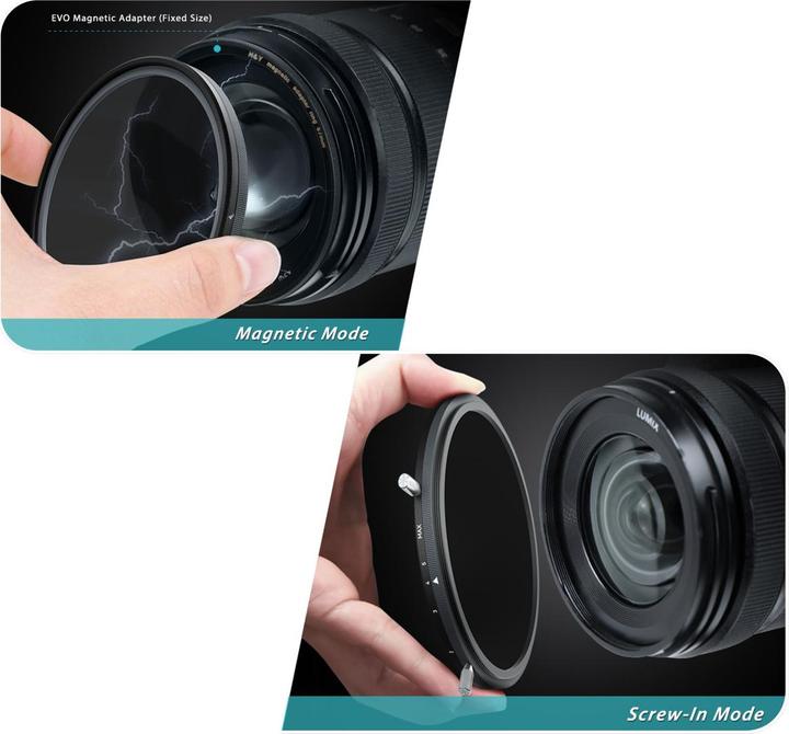 Image du produit H&Y HD EVO ND3-1000 + filtre CPL 95mm (95 mm, Filtre gris neutre, 95 mm)