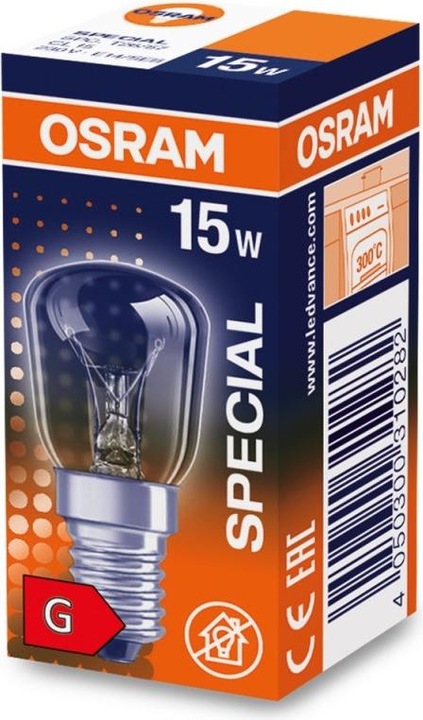 Actual product image Osram Stove Lamp Special (E14, 15 W, 85 lm, 1 x, G)
