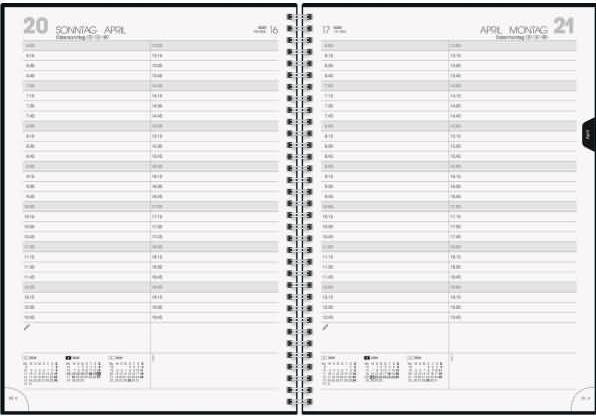 Produktbild Buchkalender Modell 787 (2025) (A4, Jahresansicht)