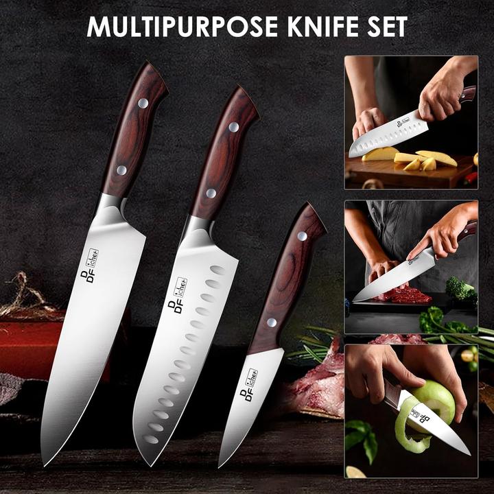 Produktbild DDF IohEF 3-teiliges Küchenmesserset (20 cm)