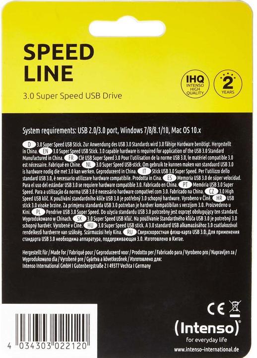 Produktbild Intenso Speed Line (16 GB, USB-A)