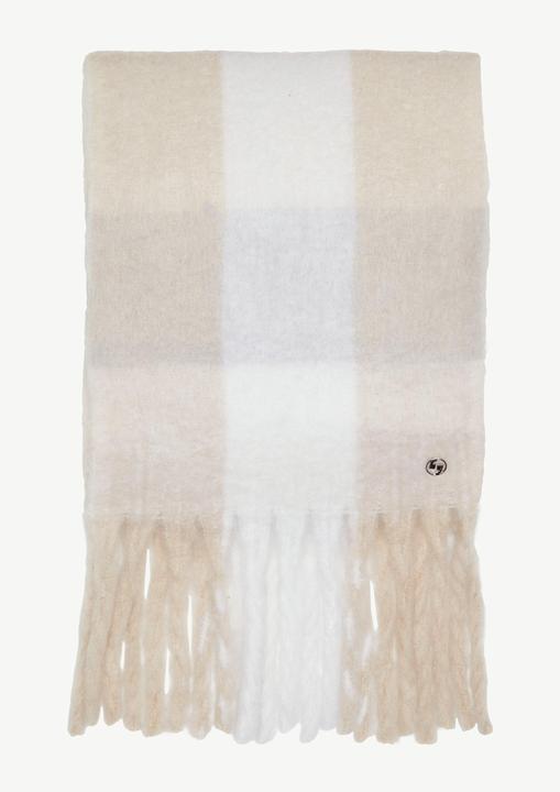 Image du produit Comma Tuch Karierter Strickschal mit Fransen