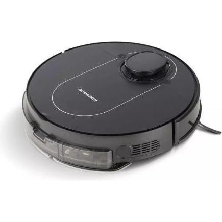 Schneider Vacuum cleaner CONNECTED ROBOT VACUUM CLEANER LASER VIBRATION MOP Black, Robot aspirapolvere, Nero