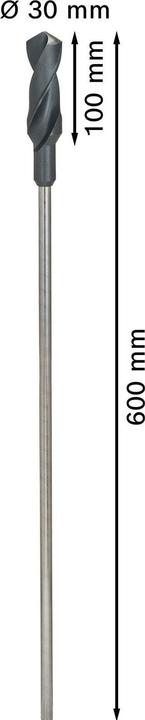 Produktbild Bosch Professional Zubehör PRO Wood HSS Installationsbohrer, 30 x 100 x 600 mm (11 mm)