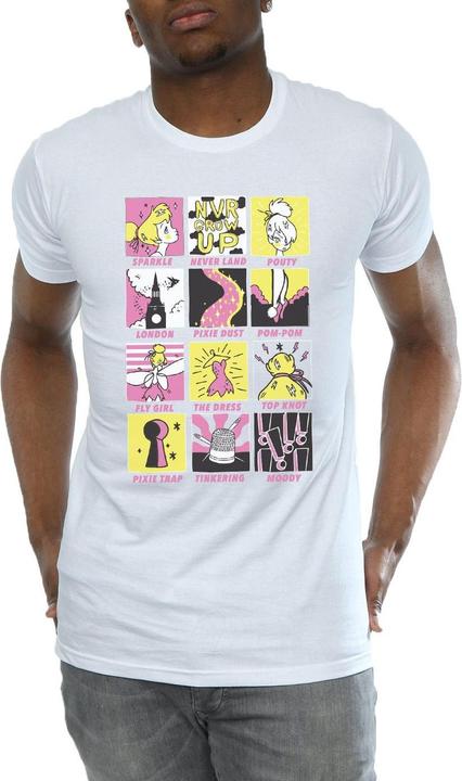Immagine prodotto Disney Tinkerbell Squares Maglietta Uomo (M)