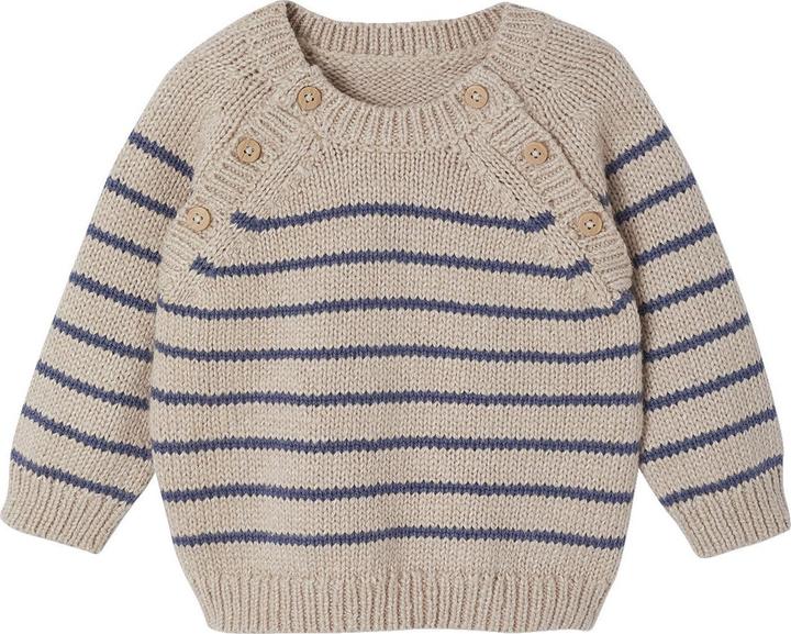 Produktbild Vertbaudet Baby-Set aus Strick: Streifenpullover, Hose & Socken (80)