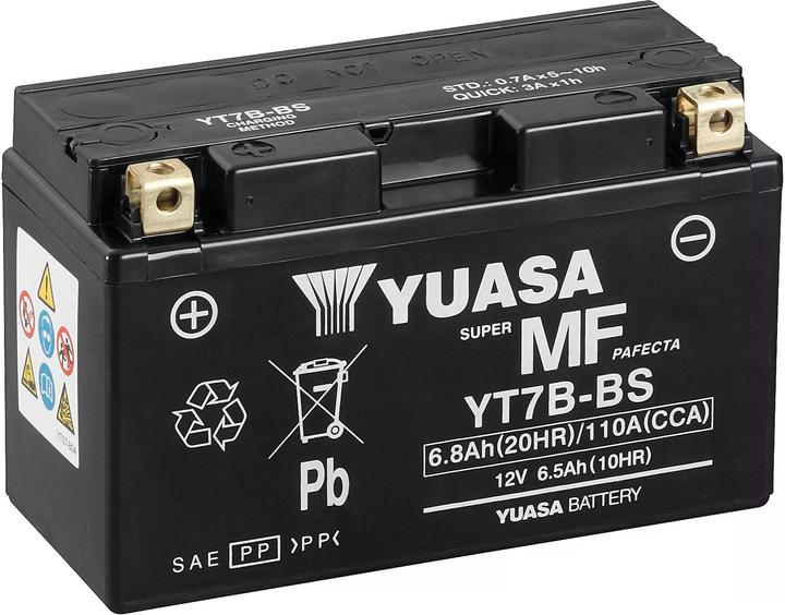 Yuasa YT7B-BS (12 V, 6.80 Ah, 110 A)