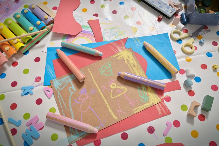 Produktbild STABILO woody 3 in 1 Buntstift mit Spitzer (Pastellfarben, 6 x)