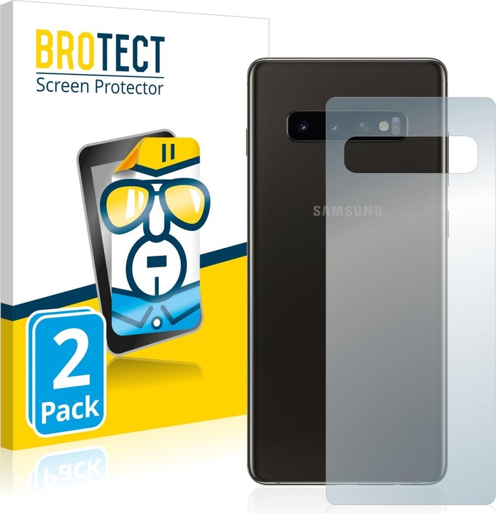 Produktbild BROTECT Schutzfolie Displayschutz Klar (2 Stück, Samsung Galaxy S10+)