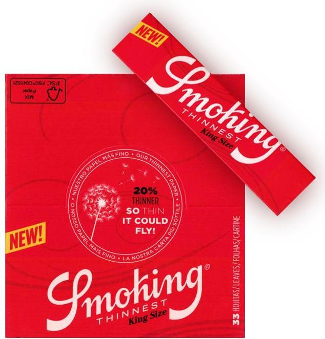 Produktbild Smoking King Size red thinnest