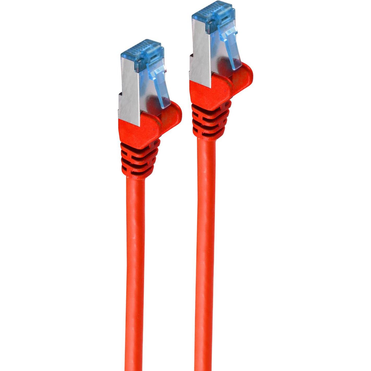 Shiverpeaks -BASIC-S--Netzwerkkabel-Patchkabel, cat 6A, S/FTP, PIMF, rot, 1,0m (S/FTP, CAT6a, 1 m), Netzwerkkabel