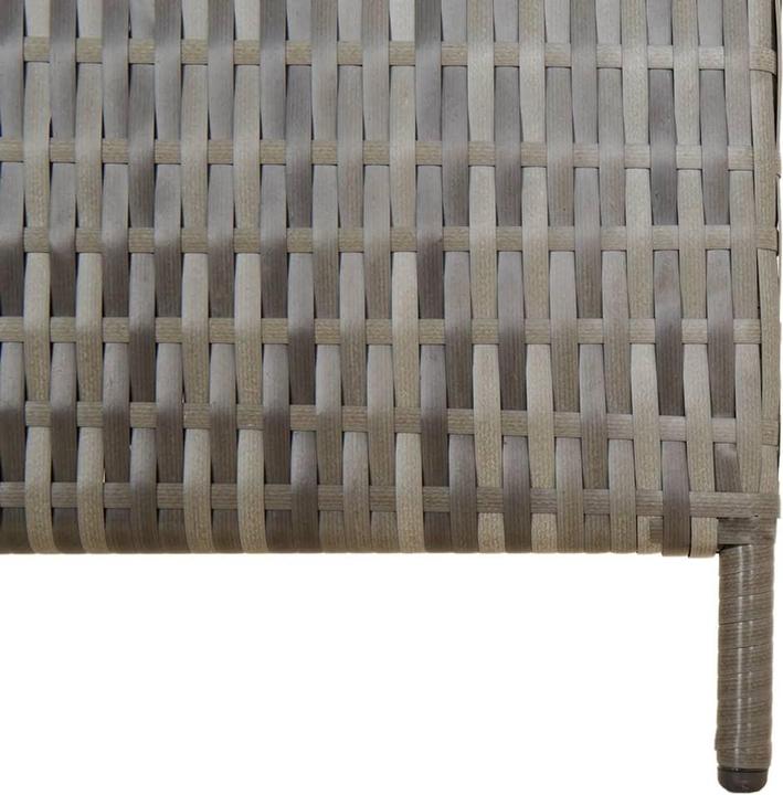 Produktbild VidaXL Paravent 3-tlg. Grau Poly Rattan,Farbe: Grau,Material: Poly