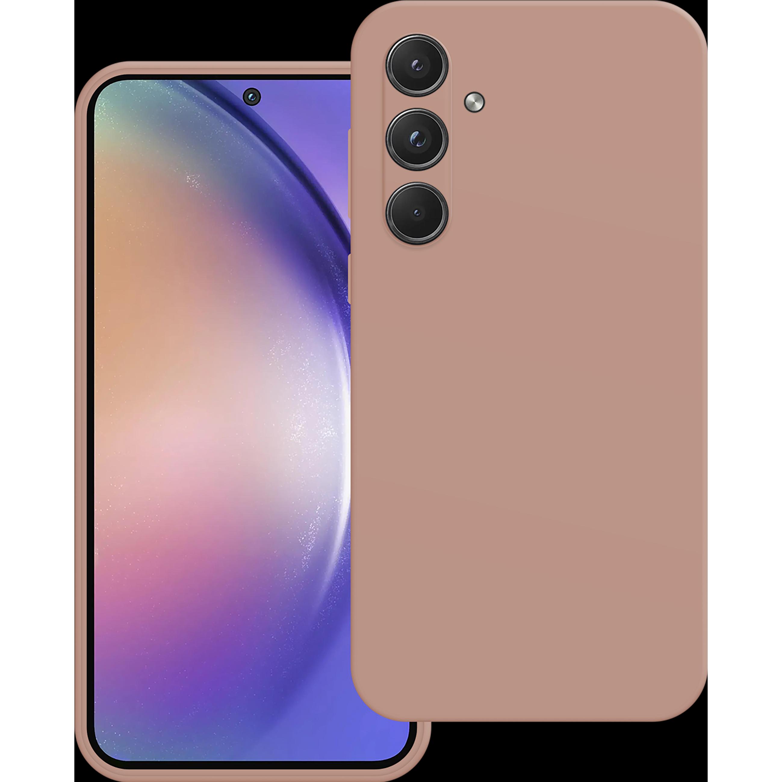 Cazy Silikon Hülle Kompatibel mit Samsung Galaxy A55 - Soft TPU Schutz - (Samsung Galaxy A55), Smartphone Hülle, Rosa