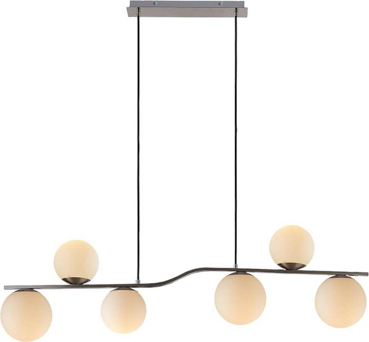 Produktbild Lindby Avalyn Pendelleuchte Opal/Nickel (E14)
