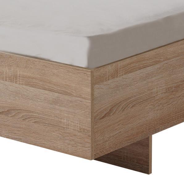 Immagine prodotto Homestyle4u Letto matrimoniale Letto in legno Letto imbottito Letto in tessuto (160 x 200 cm)