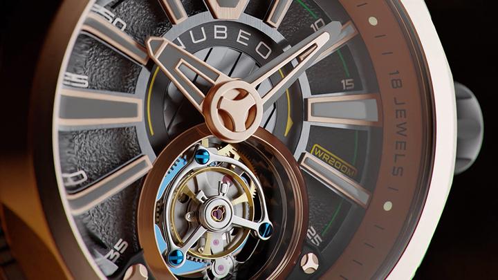 Produktbild Nubeo NB-6075-0A Herrenuhr Messenger Tourbillon Limited 52mm 10ATM