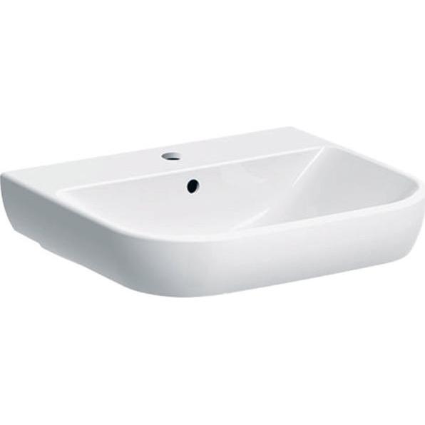 Thumbnail - Geberit, Waschbecken, Waschtisch Smyle 55 cm wei mit Beschichtung 500227018 (480 mm, 550 mm)