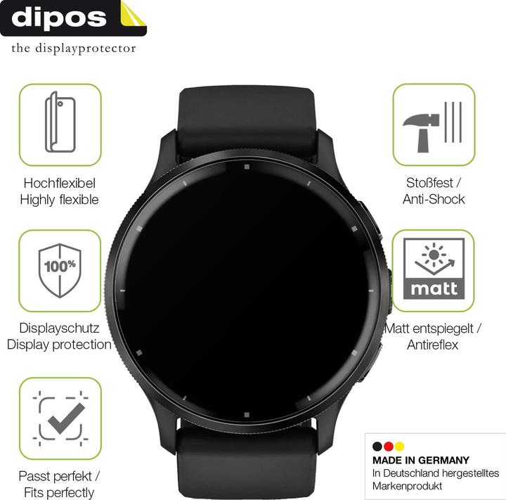 Produktbild Dipos Full Cover Schutzfolie Matt (Garmin Venu 3)