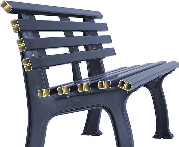 Actual product image kaiserkraft Plastic park bench