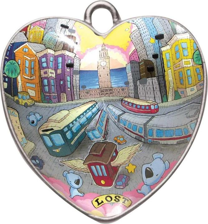 Immagine prodotto Glorex Ciondolo cabochon cuore, 25 x 27 mm