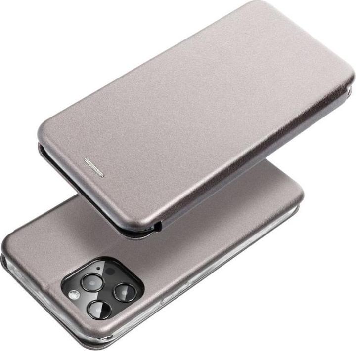 Produktbild OEM Book case ELEGANCE book case for SAMSUNG A55 grey (HTC A55)