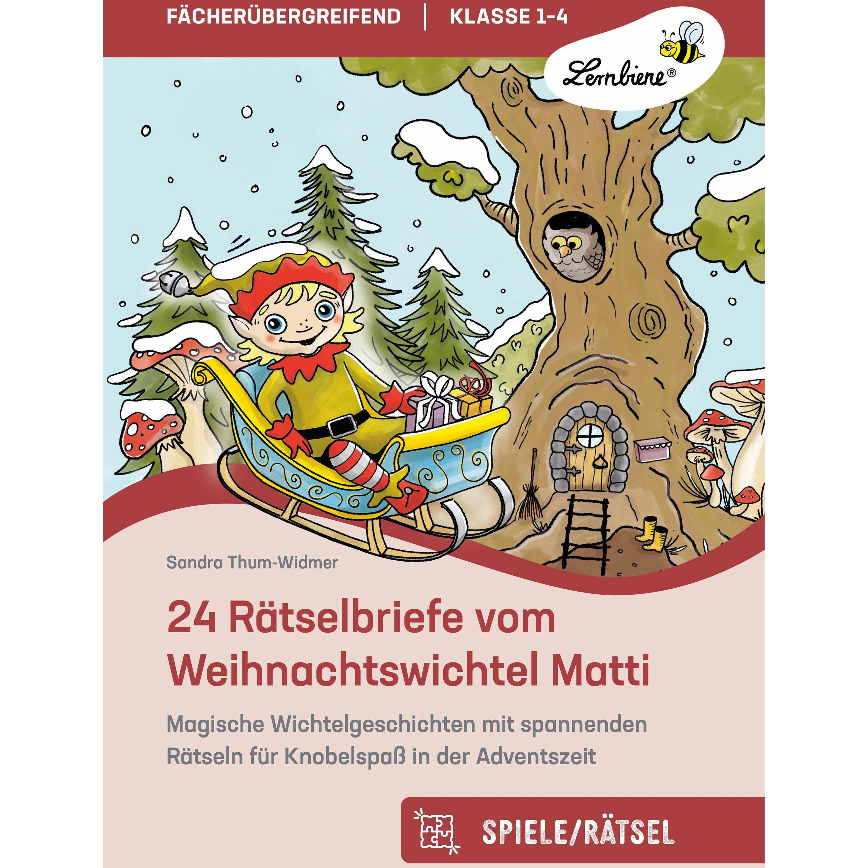 24 Rtselbriefe vom Weihnachtswichtel Matti, Schulbücher von Sandra Thum-Widmer