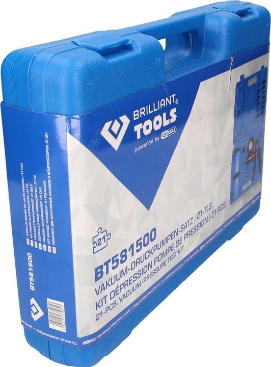 Actual product image Brilliant Tools Vacuum pressure pump set | 21 pcs.
