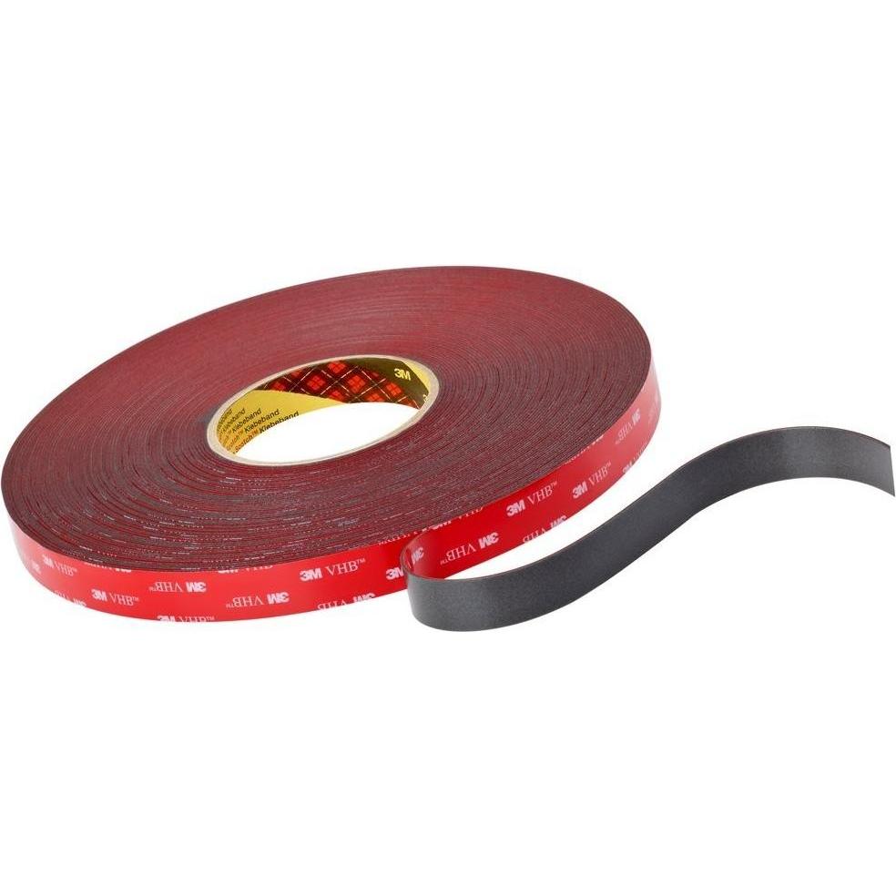 3M, Nastro adesivo, Nastro adesivo 4611F grigio da 9 mm in rotolo da 33 metri (9 mm)