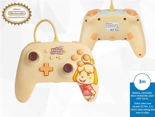 Productafbeelding PowerA Verbeterde bedrade controller voor Nintendo Switch - Animal Crossing: Isabelle (Switch)