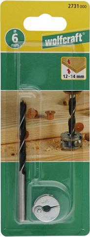 Actual product image wolfcraft 1 wood twist drill set 2 pcs. ø8mm (8 mm)
