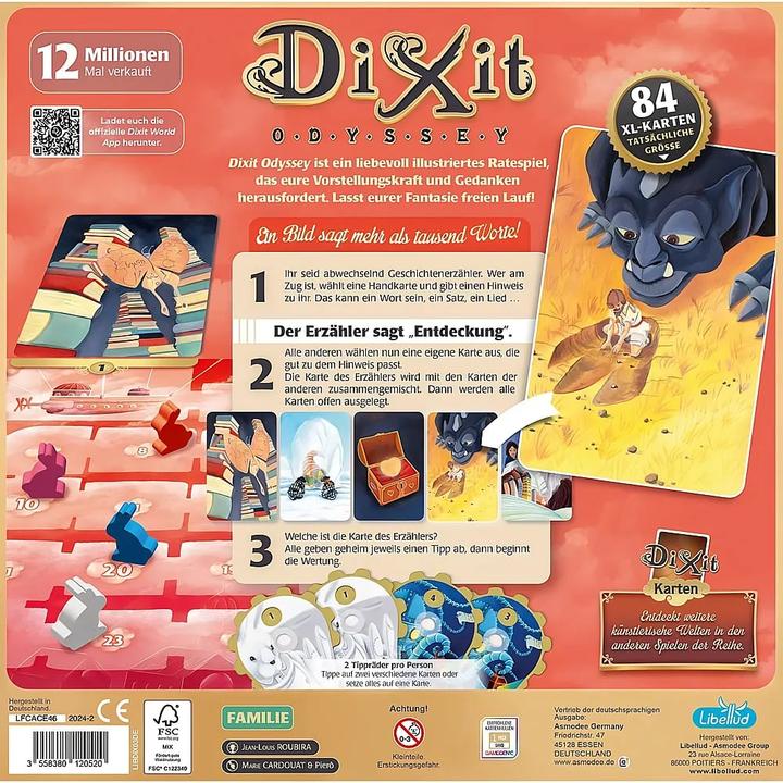 Produktbild Libellud Dixit Odyssey (Deutsch, 3 - 12 Spieler)