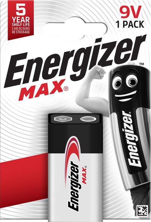Produktbild Energizer Max Alkaline (1 Stk., 9V Block)
