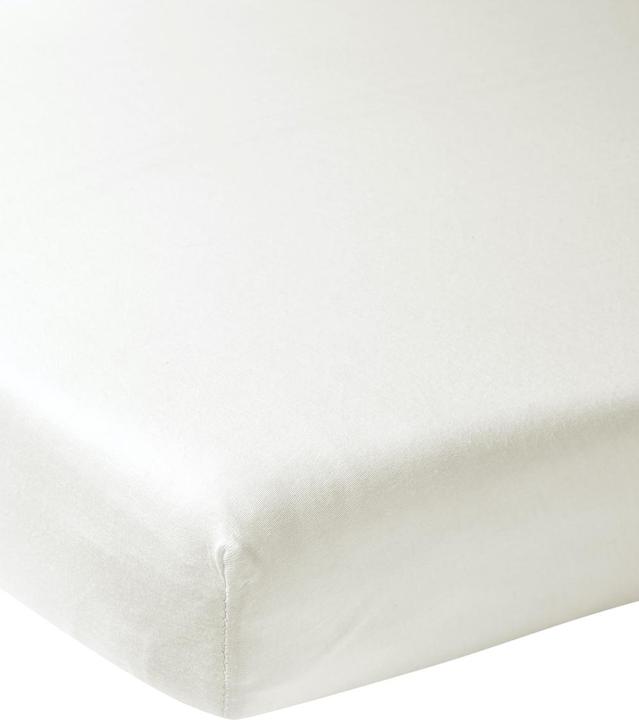 Actual product image Meyco Home jersey fitted sheet 120x200 warm white (120 x 200 cm)