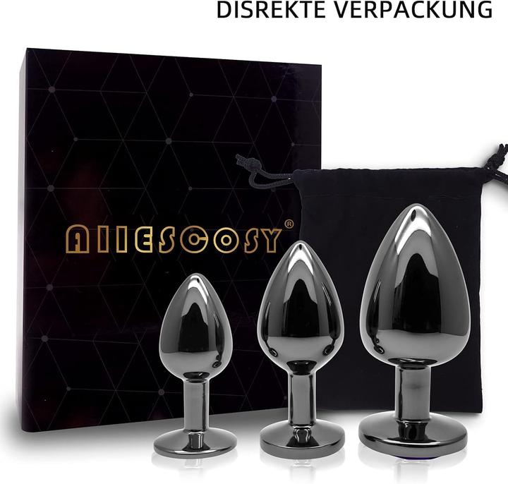 Produktbild AllesCosy Analplug-Set in 3 Grössen