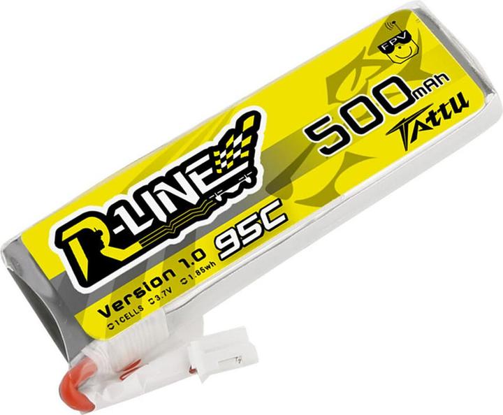 Actual product image Tattu RC Battery LiPo 500 mAh 3.7 V 95C R-Line (3.70 V, 500 mAh)