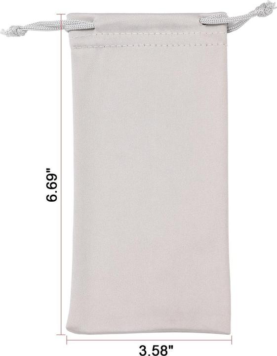 Produktbild Only-Bags.Store Mikrofaser Brillenetuis Sonnenbrillentaschen 6 Stück, Slip in Brillen Sonnenbrillentaschen