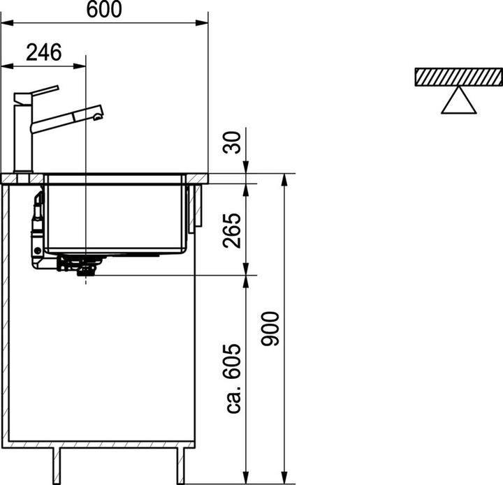 Produktbild Franke 127.0650.362 (Einbauspüle, 80 cm, 60 cm)