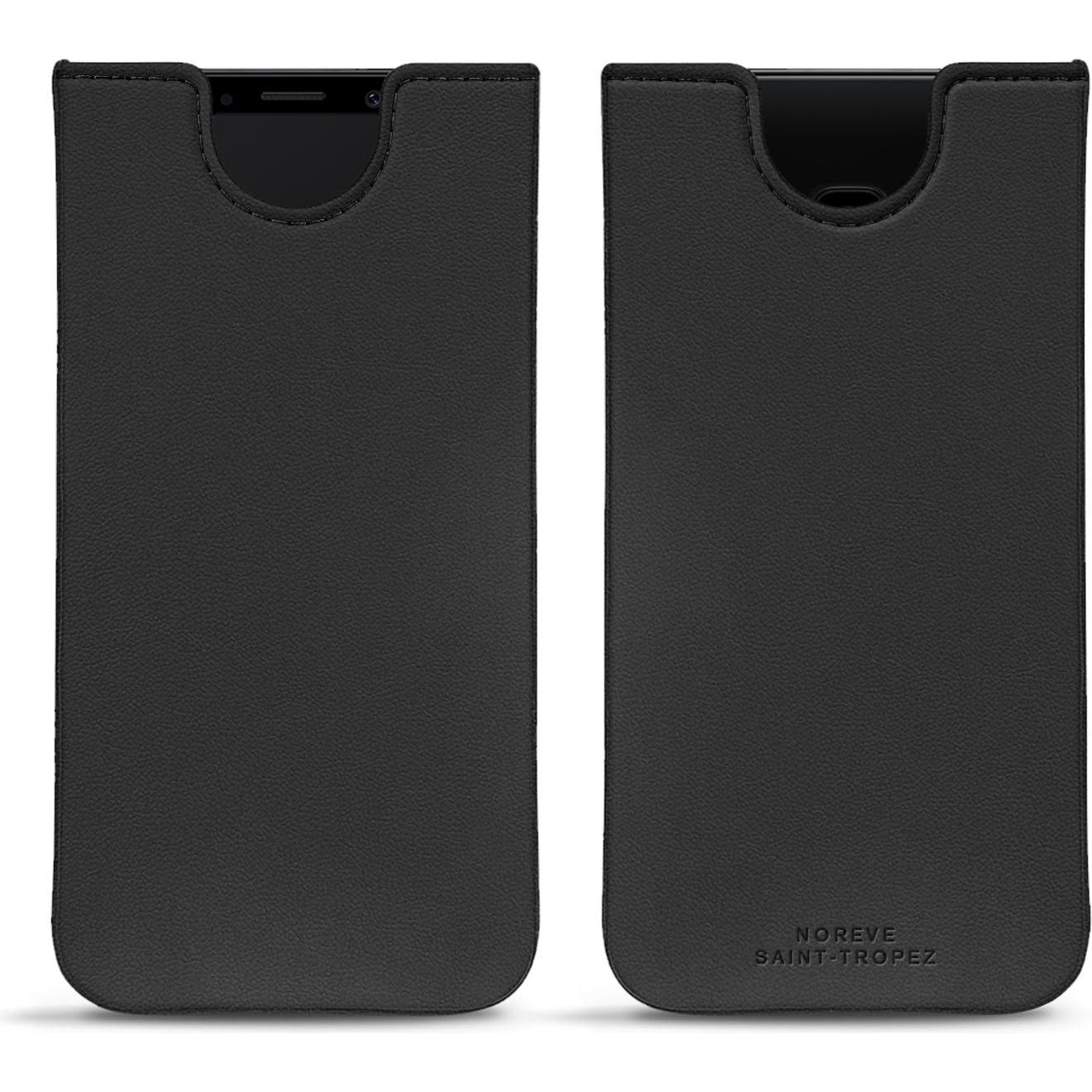 Thumbnail - Noreve Lederschutzhülle (Samsung Galaxy S9), Smartphone Hülle, Schwarz