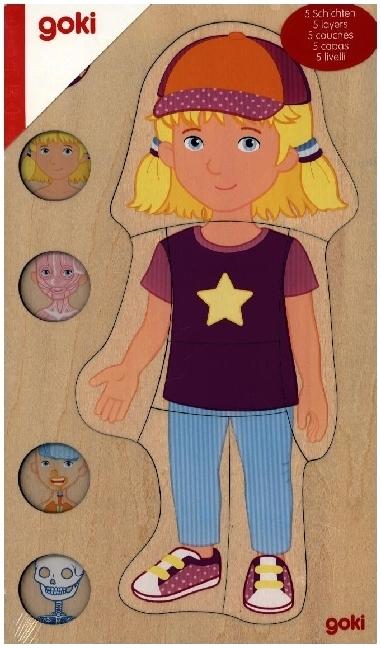 Produktbild Goki Schichtenpuzzle Mädchen (29 Teile)