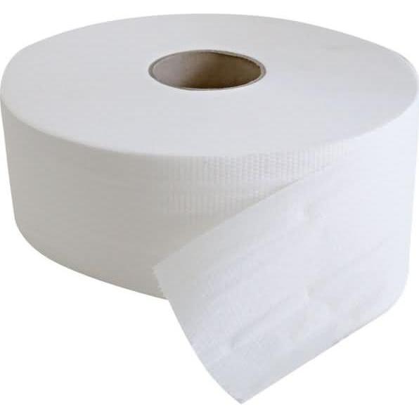 Hygostar, Toilettenpapier, Toilettenpapier Grossrolle Zellstoff 2-lagig 25x9,5cm hochweiss VE=6 Stück (6 x)